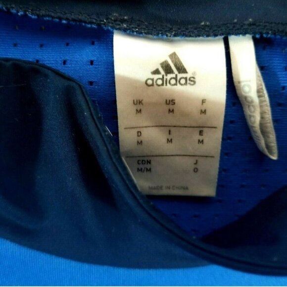 adidas Musc Soccer Jersey Pullover Top Size Med. 3/4 sleeve Vented Back - Picture 5 of 9